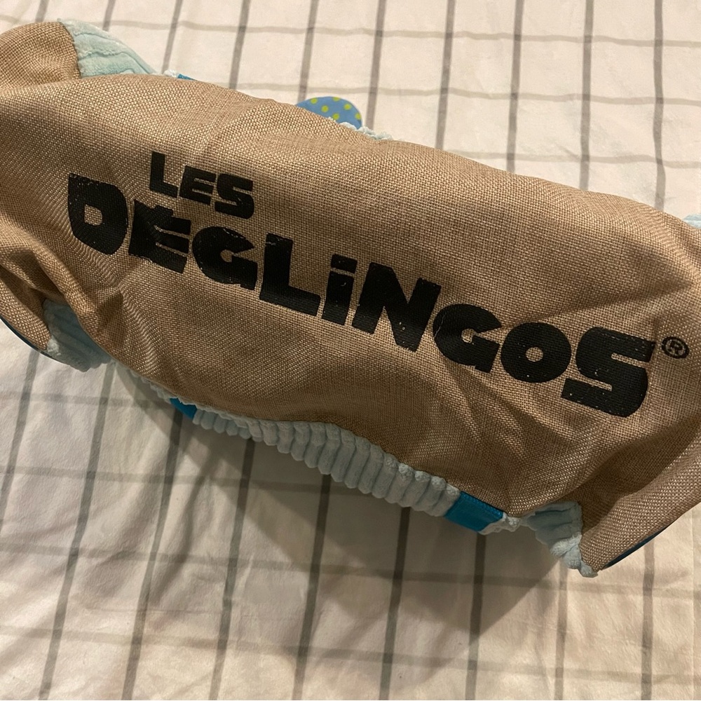 Les Deglingos blue puppy weekend bag - Picture 2 of 4